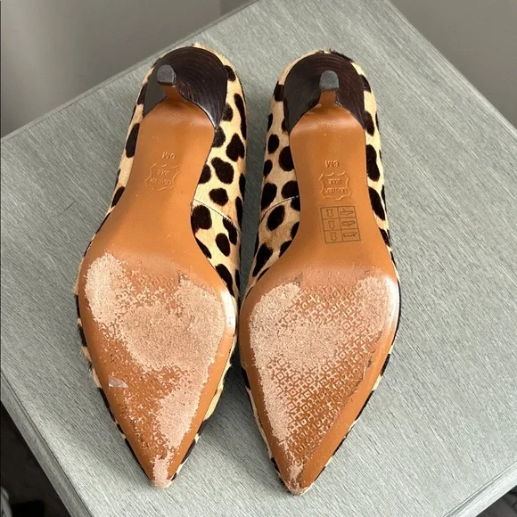 Tory Burch Leopard Print Kitten Heels | Size 6 | Designer Pumps - Picture 8 of 9